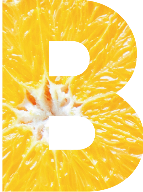 B wie Orange